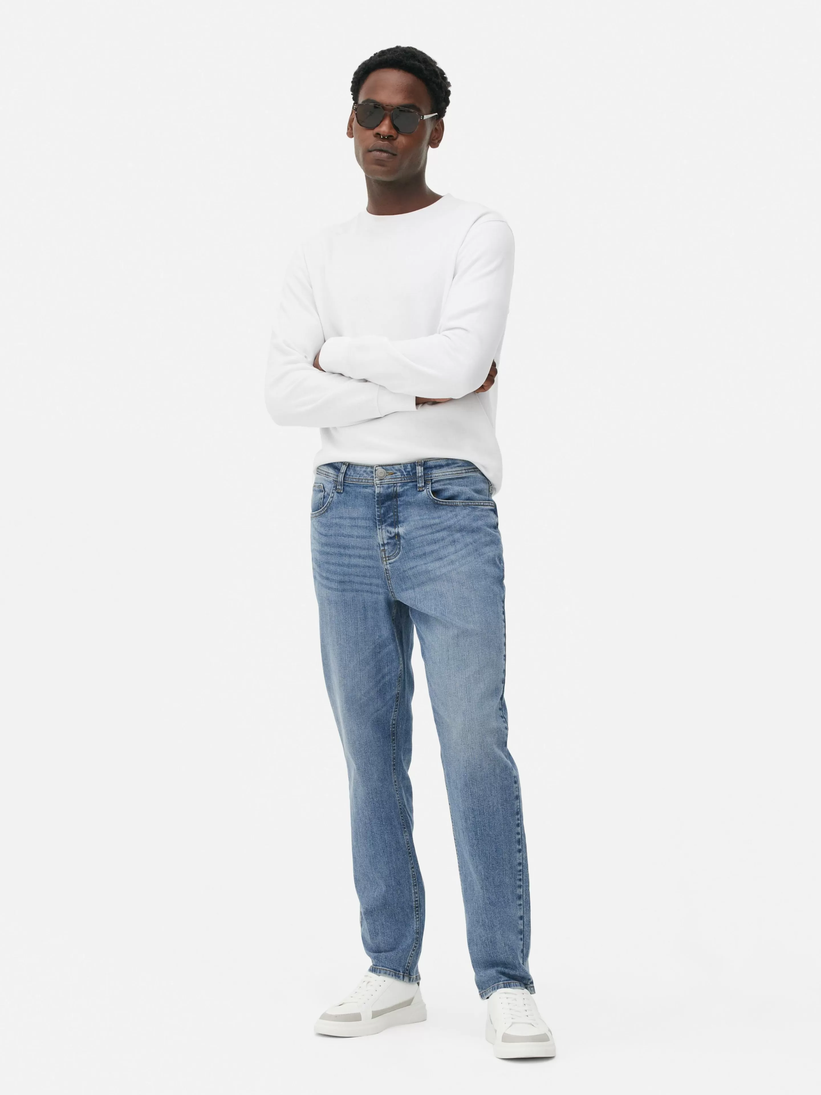 Primark Jeans | Stretch-Jeans Mit Geradem Bein Hellblau