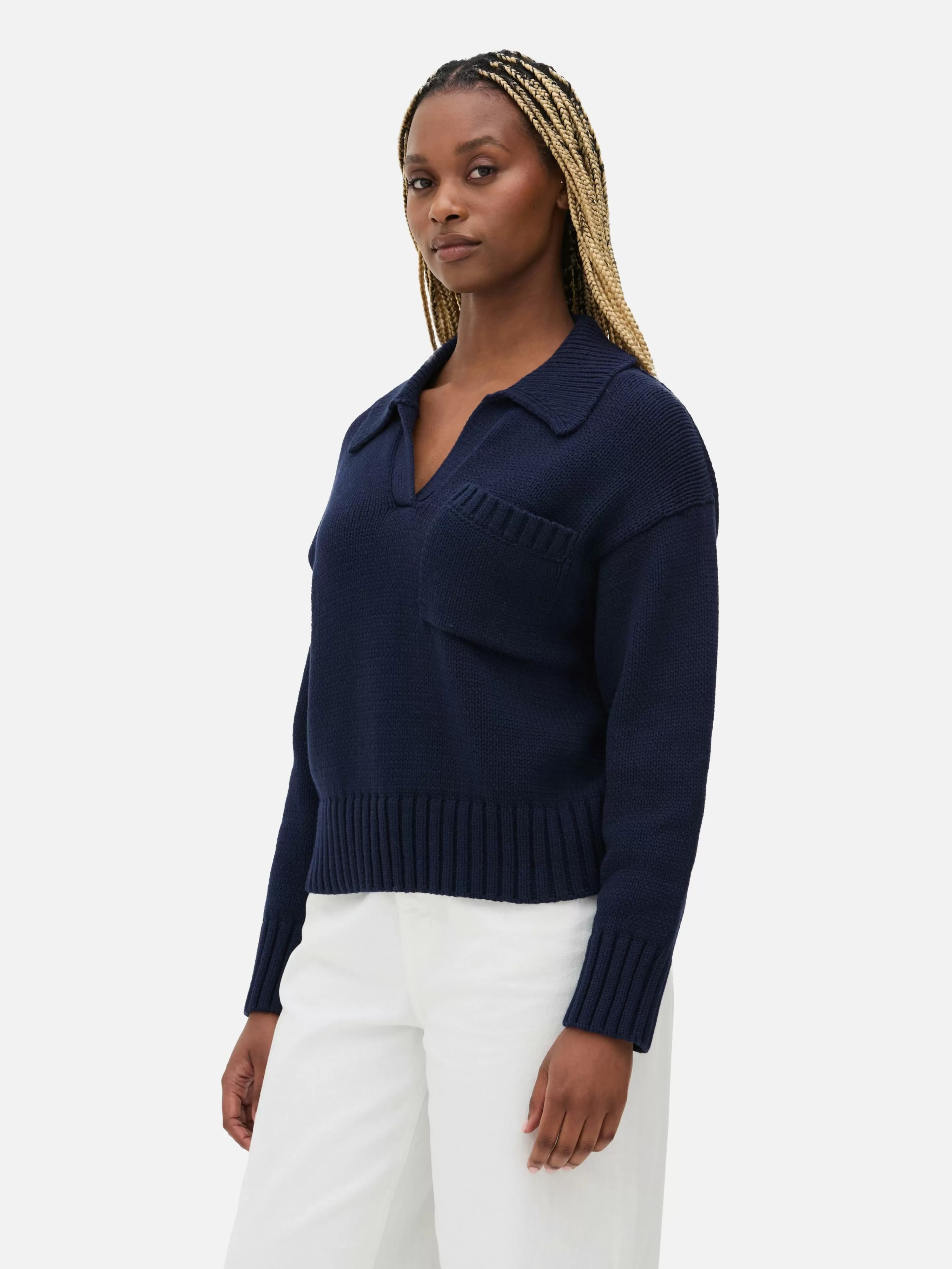 Primark Pullover Und Cardigans | Strick-Polopullover Marineblau