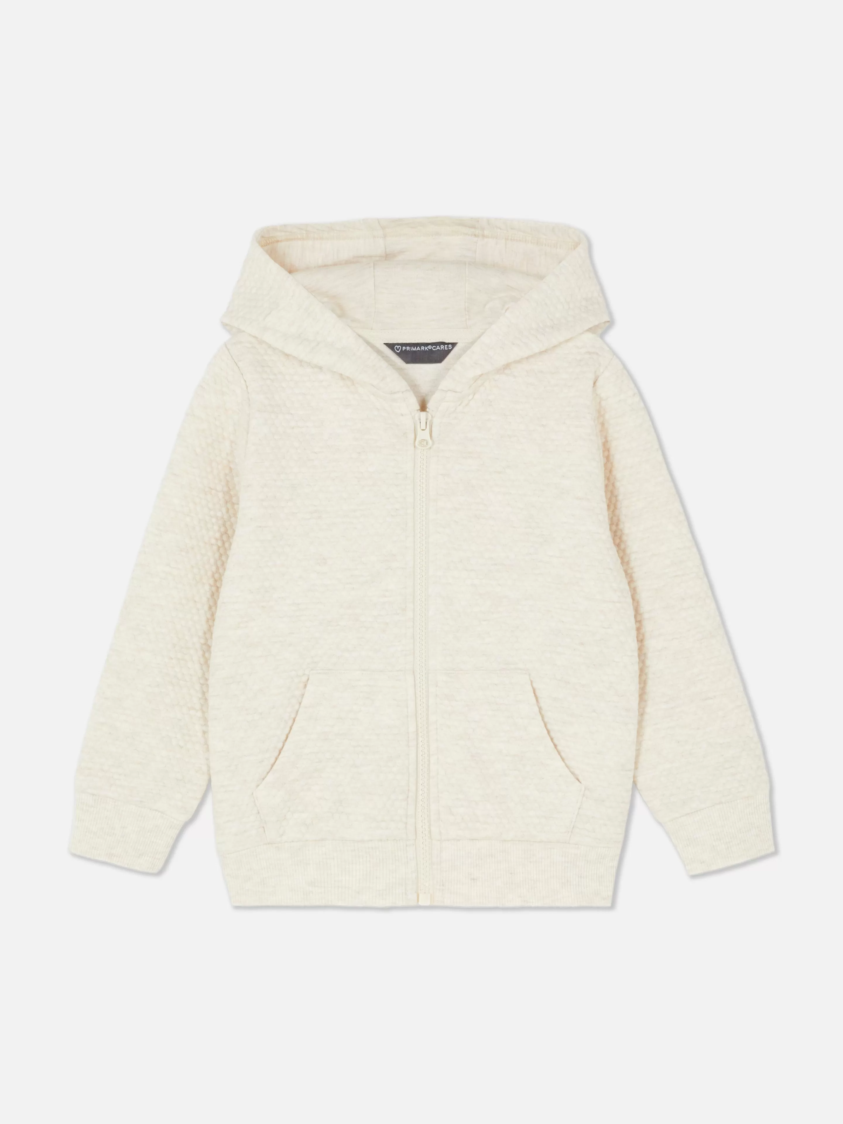 Primark Hoodies Und Sweatshirts | Strukturierter Hoodie Mit Reißverschluss Hellbeige