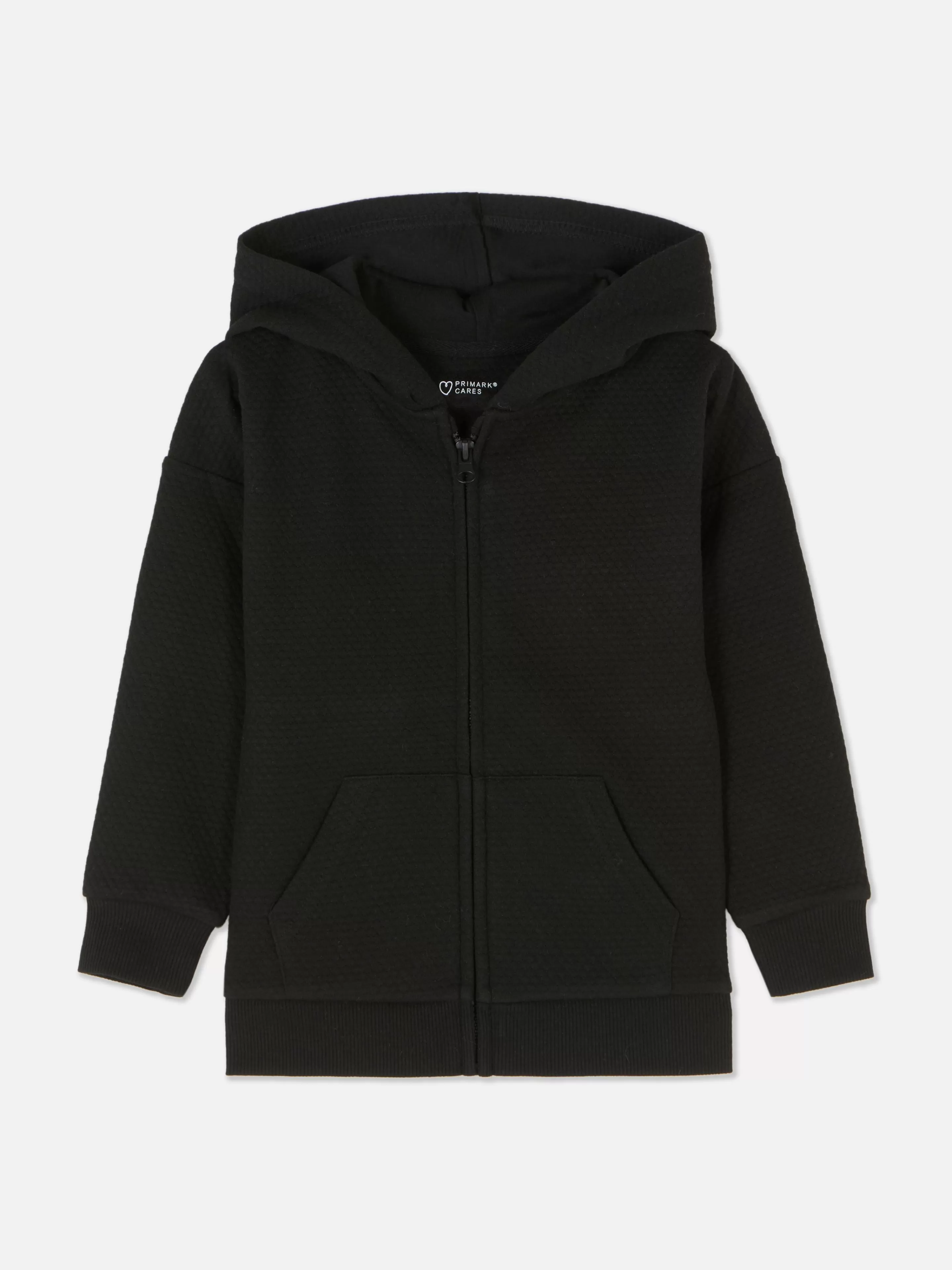 Primark Hoodies Und Sweatshirts | Strukturierter Hoodie Mit Reißverschluss Für Jüngere Jungen Schwarz