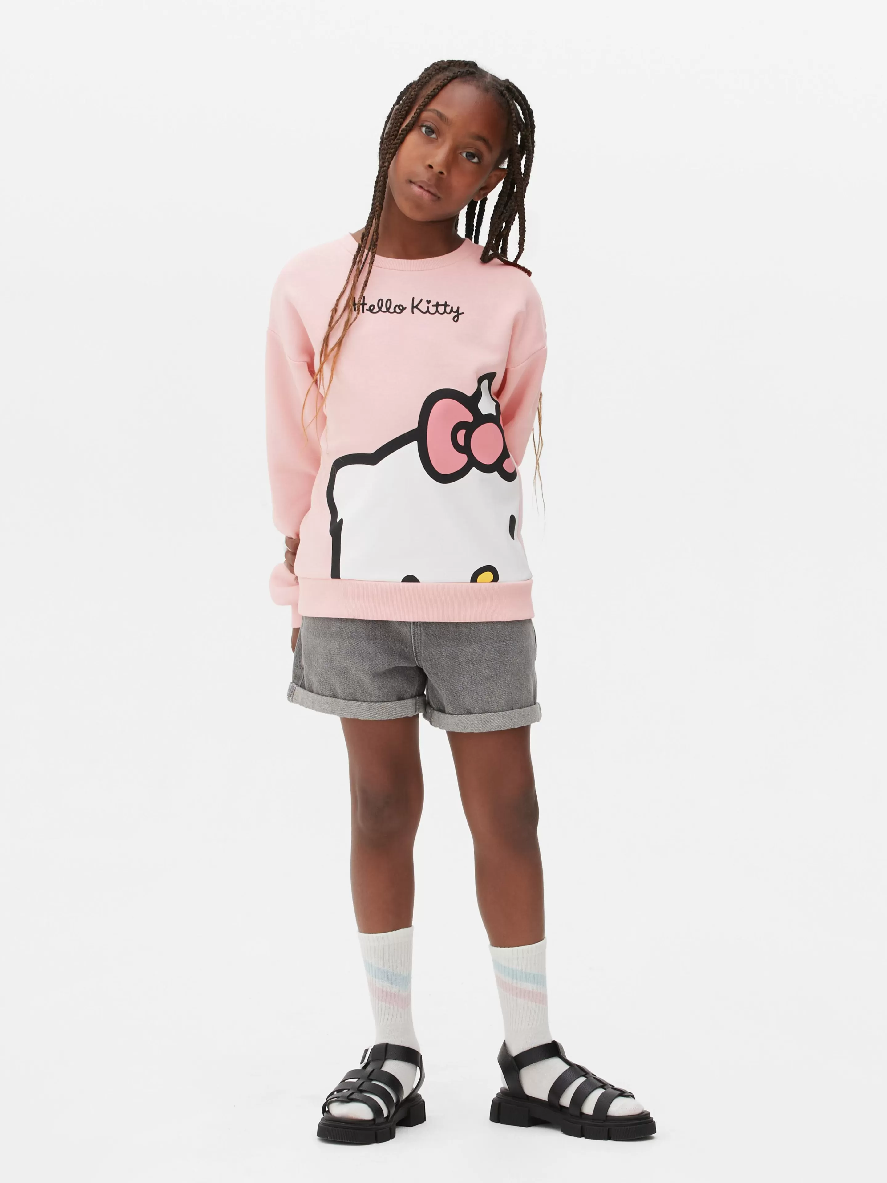 Primark Hoodies Und Sweatshirts | Sweatshirt Mit „Hello Kitty“ Grafik Rosa