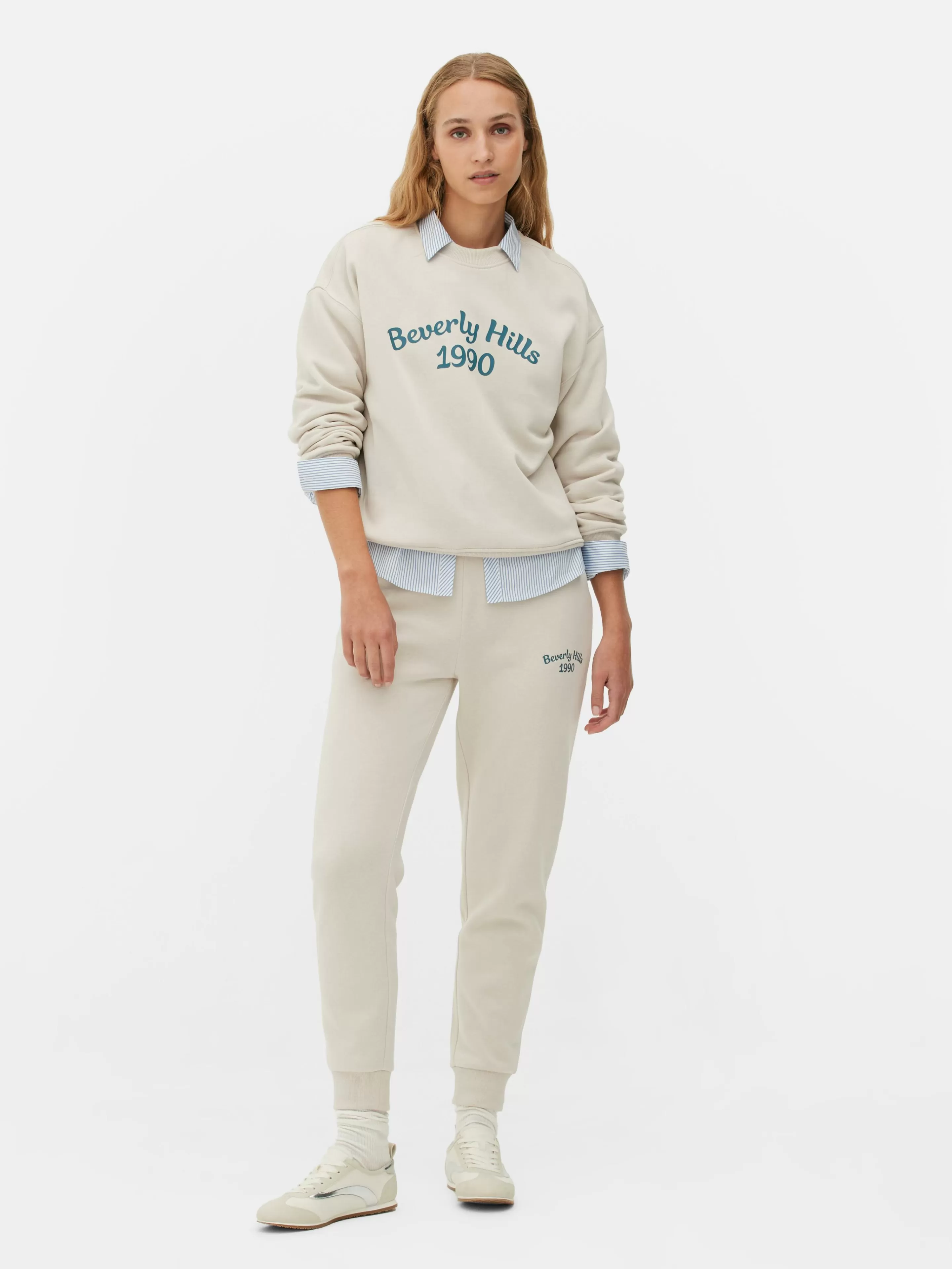 Primark Hoodies Und Sweatshirts | Sweatshirt Mit Slogan Und Rundhalsausschnitt Cremefarben