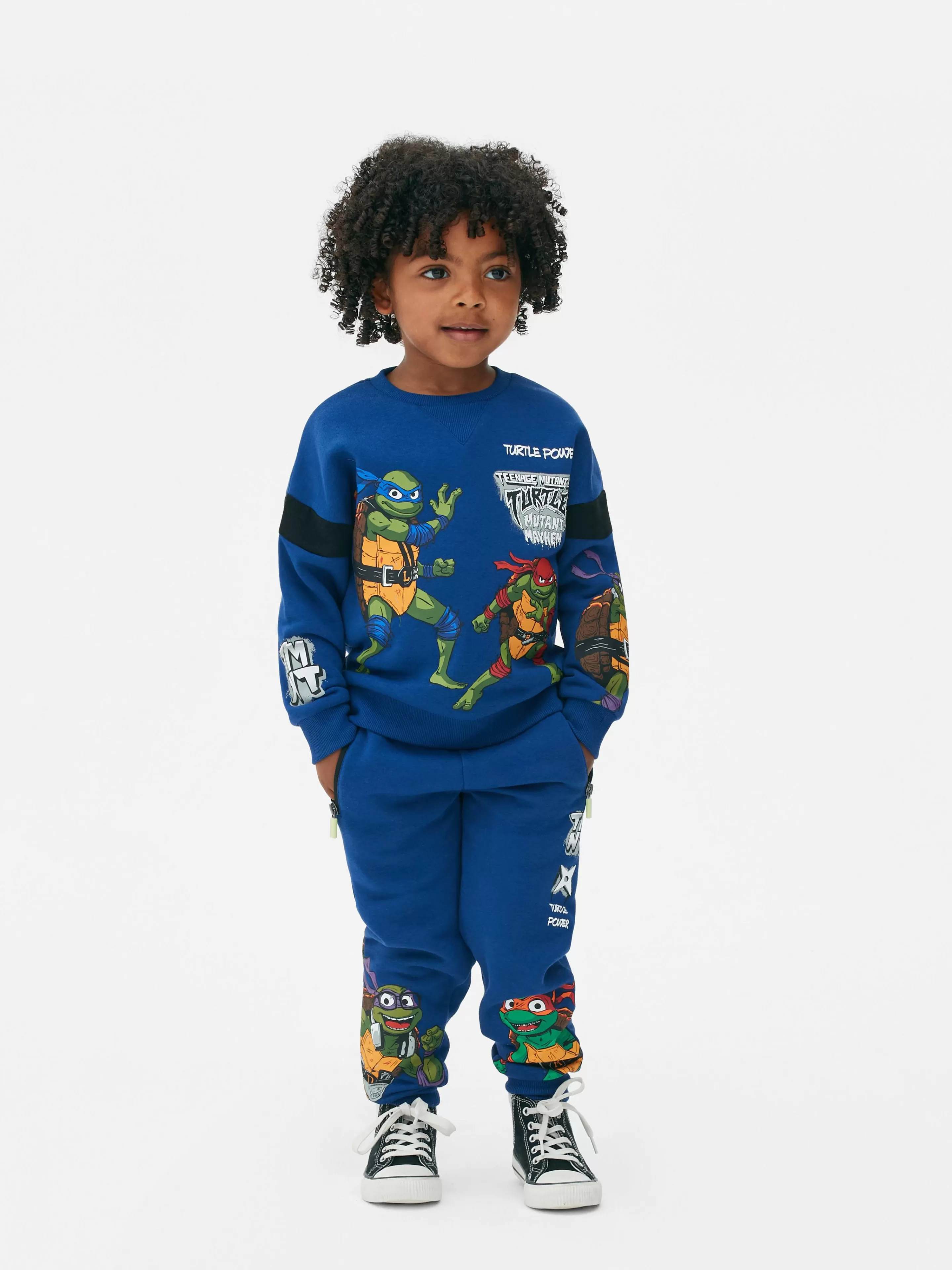 Primark Jogginghosen | „Teenage Mutant Ninja Turtles Figuren“ Jogginghose Marineblau