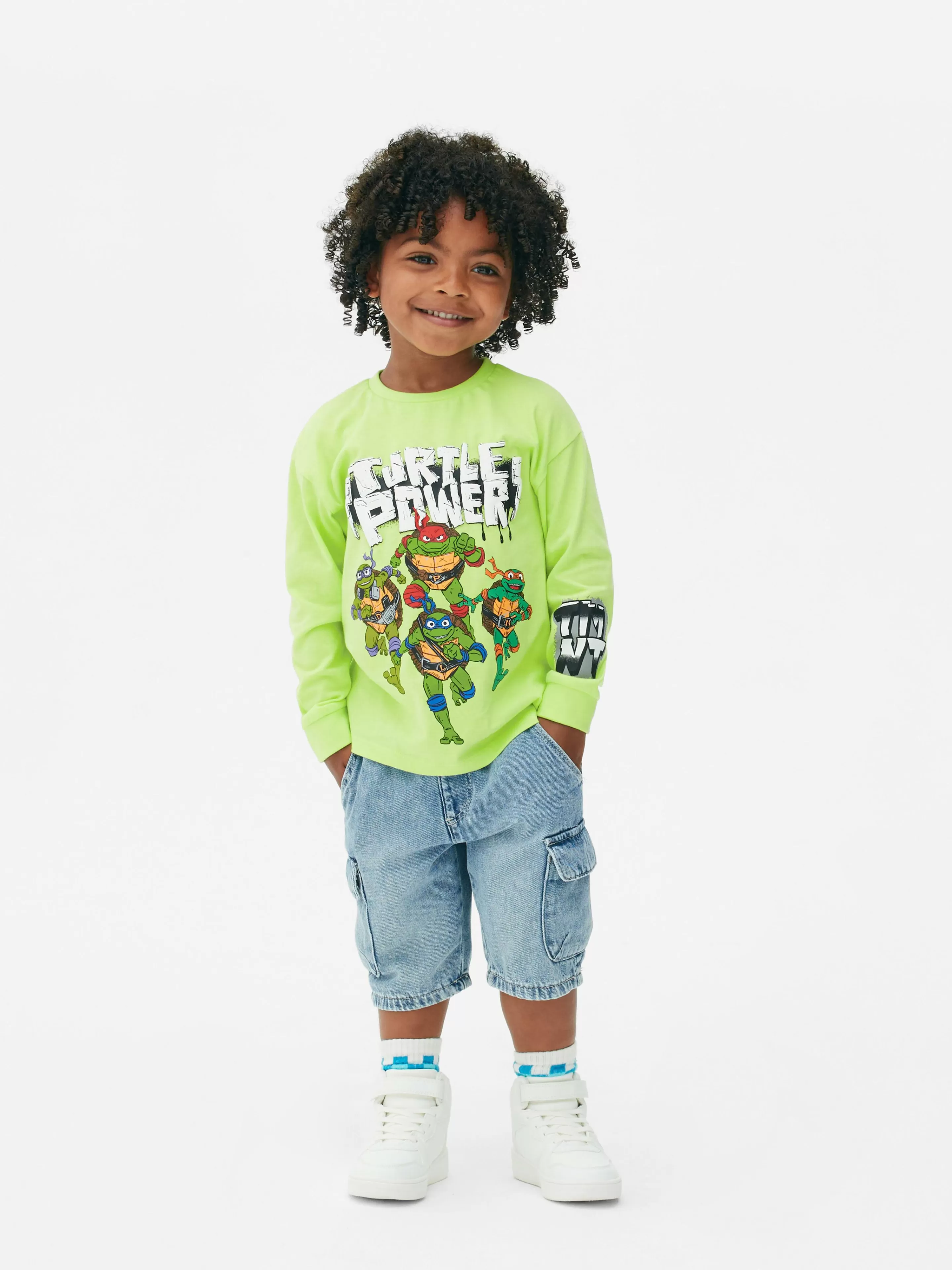 Primark Tops Und T-Shirts | „Teenage Mutant Ninja Turtles“ Langarmshirt Mit Grafik Lindgrün