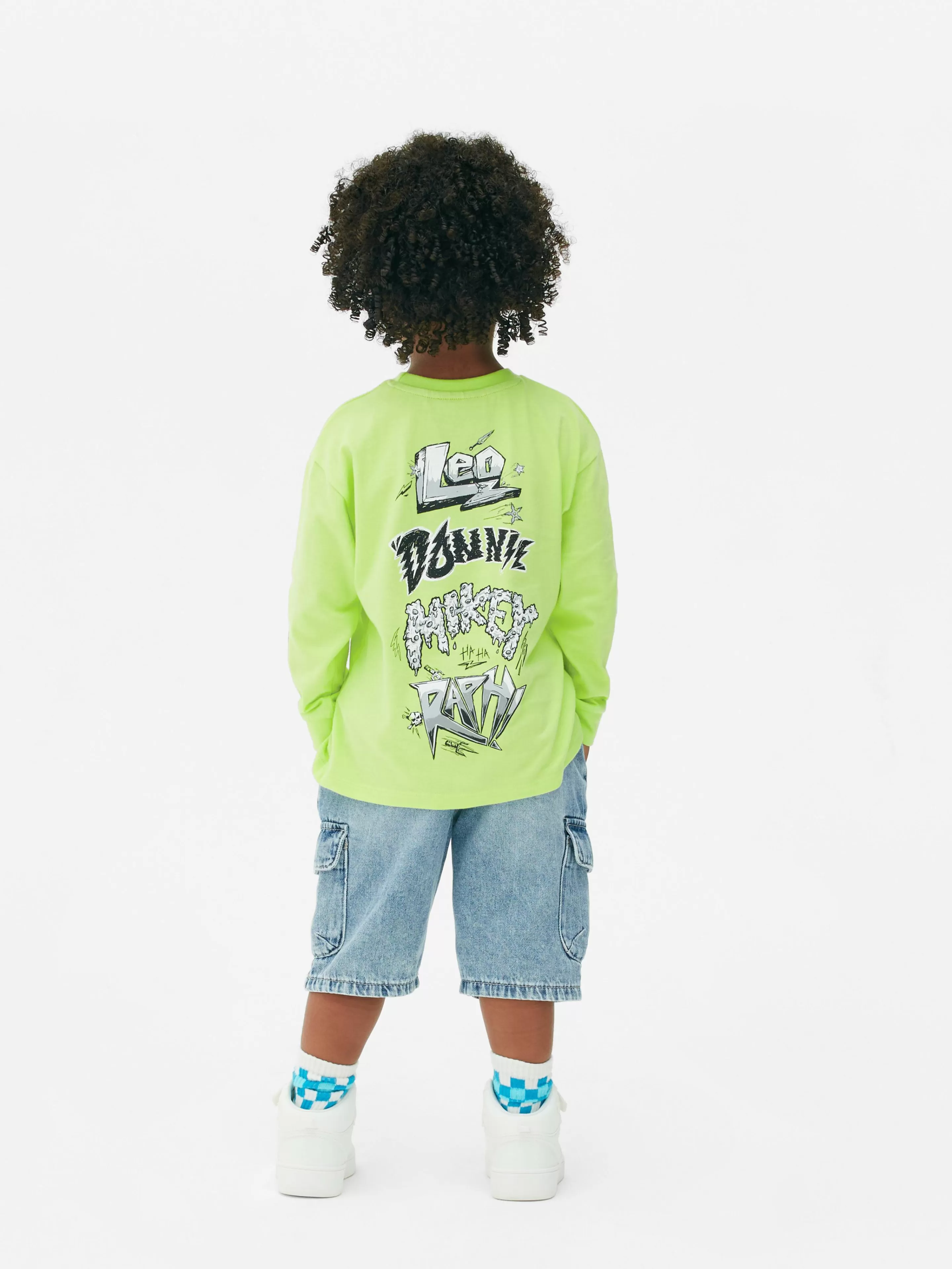 Primark Tops Und T-Shirts | „Teenage Mutant Ninja Turtles“ Langarmshirt Mit Grafik Lindgrün