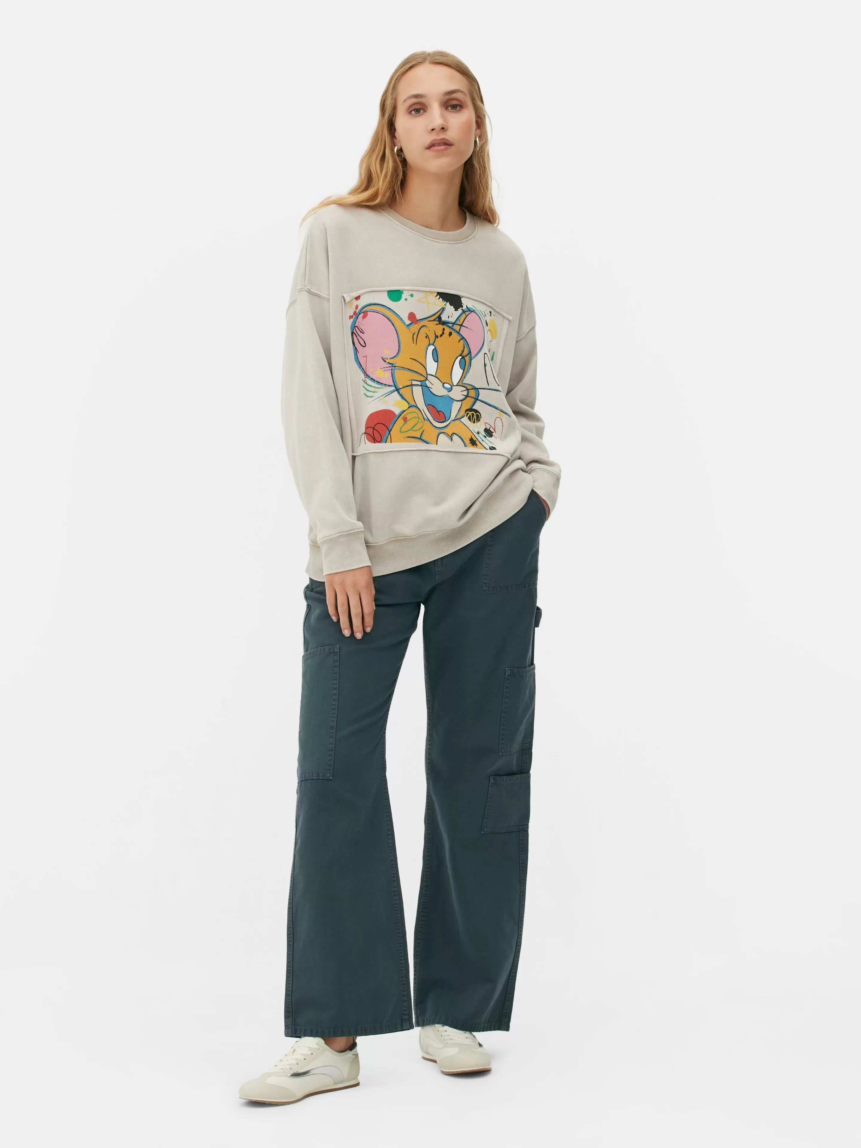 Primark Hoodies Und Sweatshirts | „Tom Und Jerry“ Kombi-Sweatshirt Beige