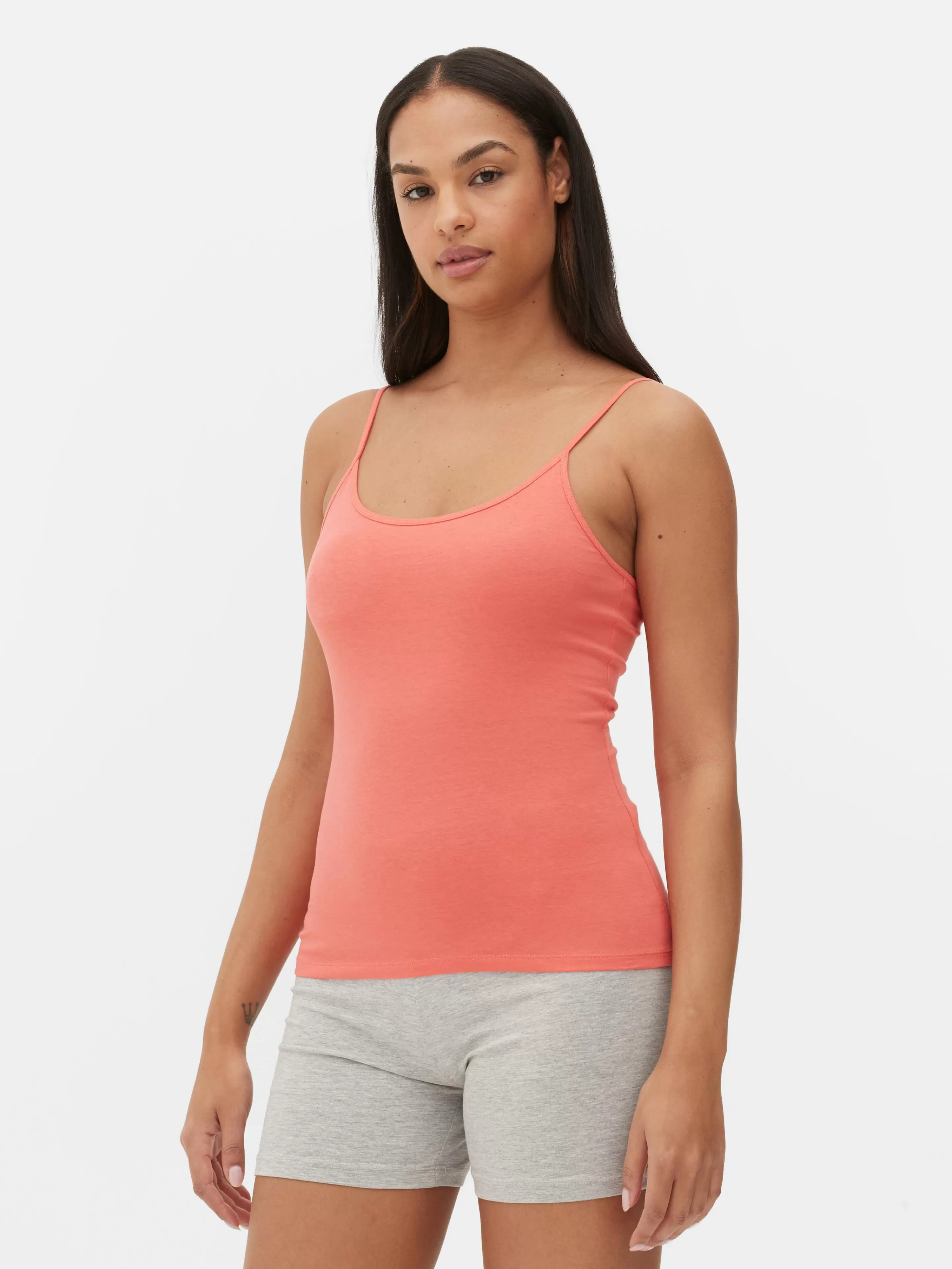 Primark Tops Und T-Shirts | Trägertop Mit Stretch Orange