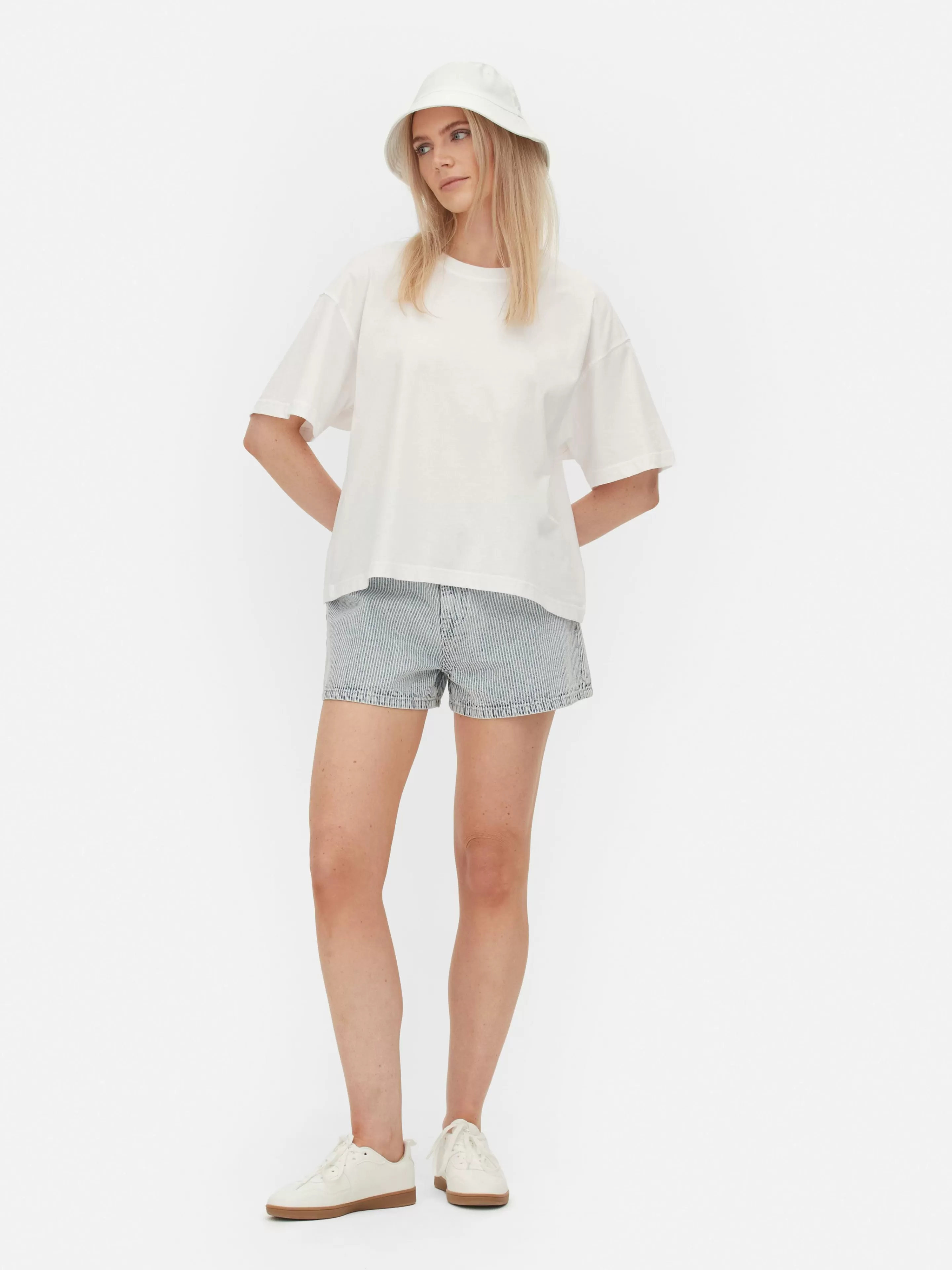 Primark Tops Und T-Shirts | T-Shirt Mit Geradem Schnitt Weiß