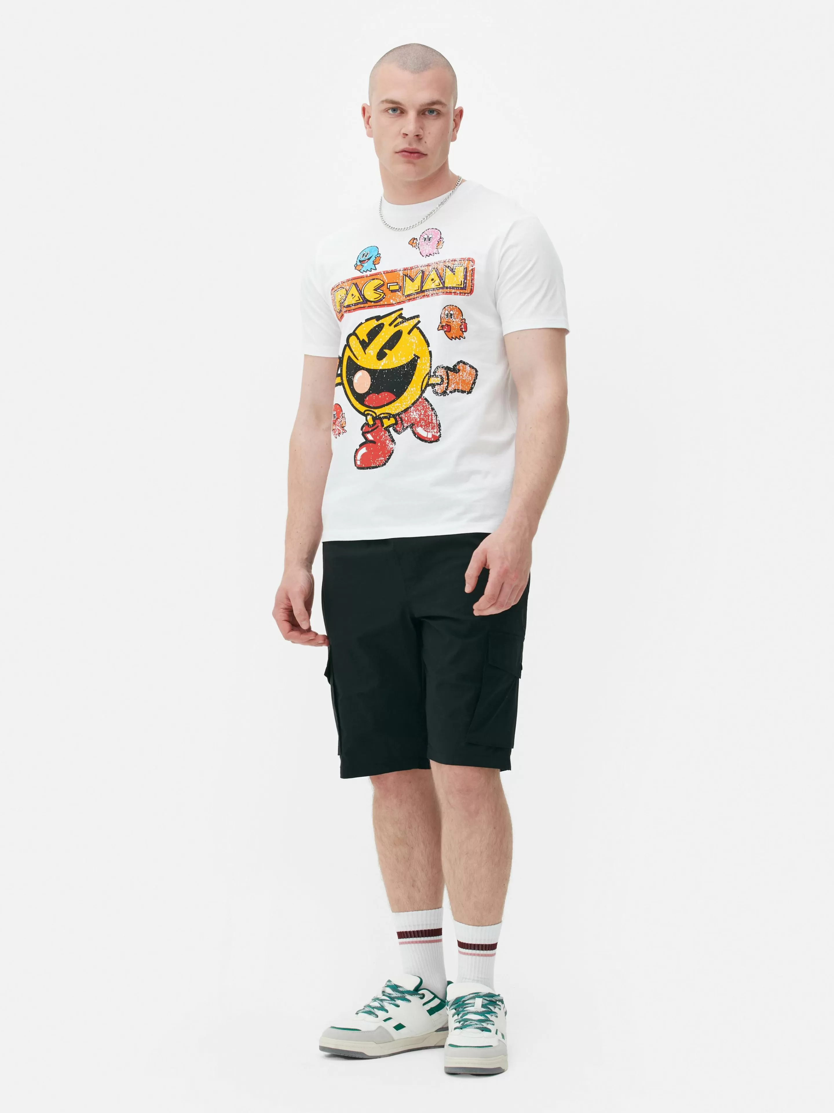 Primark Tops Und T-Shirts | T-Shirt Mit „Pac-Man“ Grafik Weiß