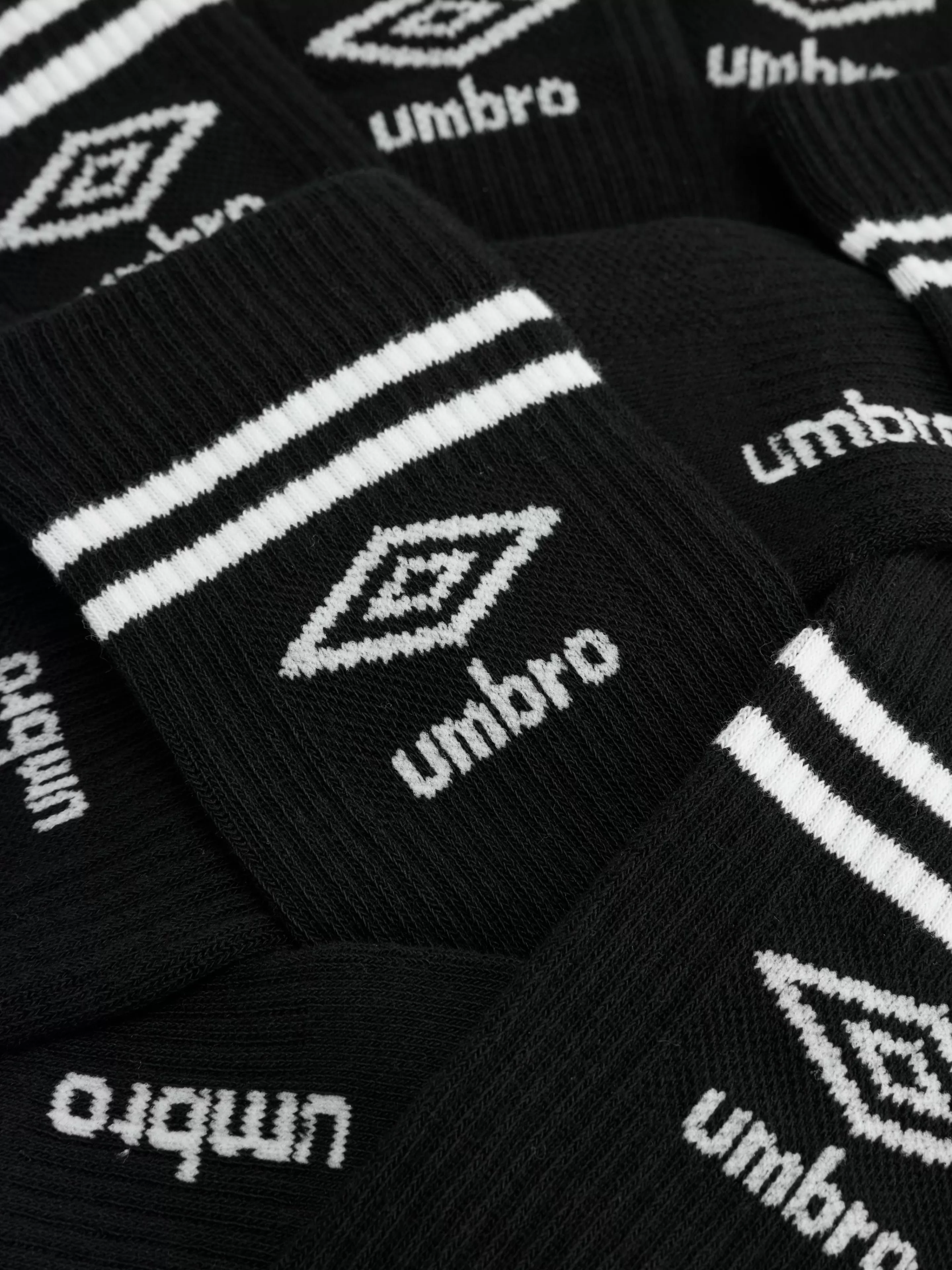 Primark Socken | „Umbro“ Sportsocken, 5er-Pack Schwarz