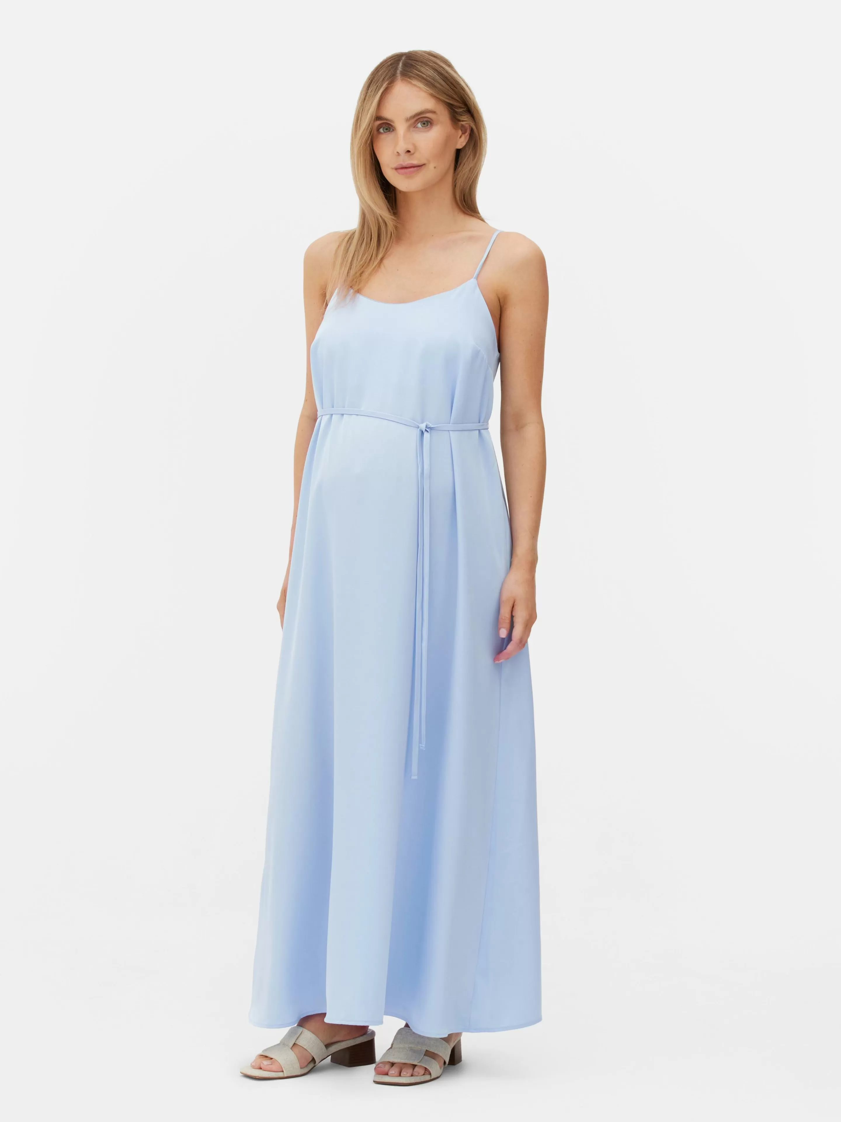 Primark Kleider | Umstands-Maxikleid Aus Satin Blau