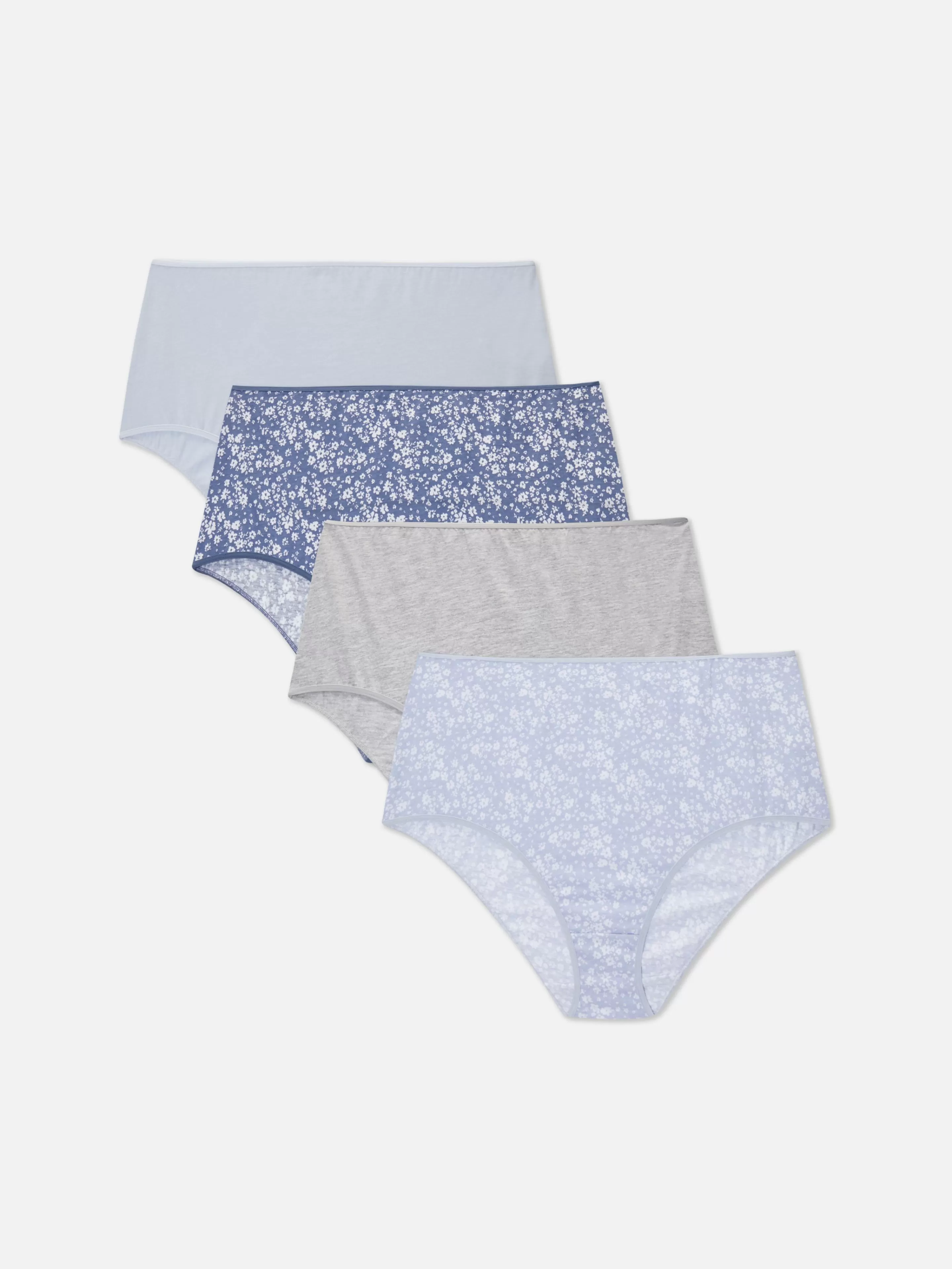 Primark Slips | Unterhosen Mit Verschiedenen Designs, 4er-Pack Blau