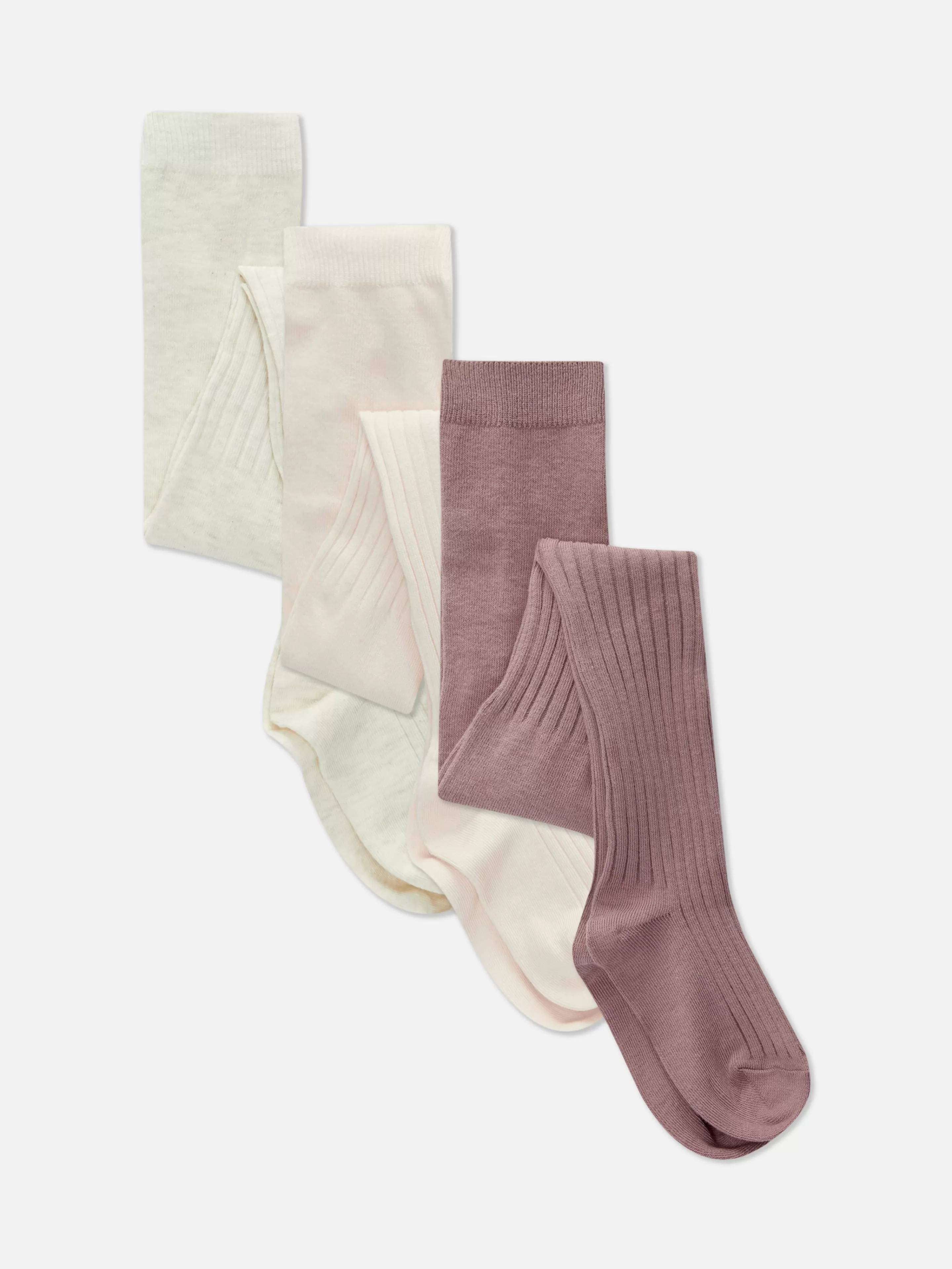 Primark Socken Und Strumpfhosen | Verschiedene Gerippte Strumpfhosen, 3er-Pack Rosa