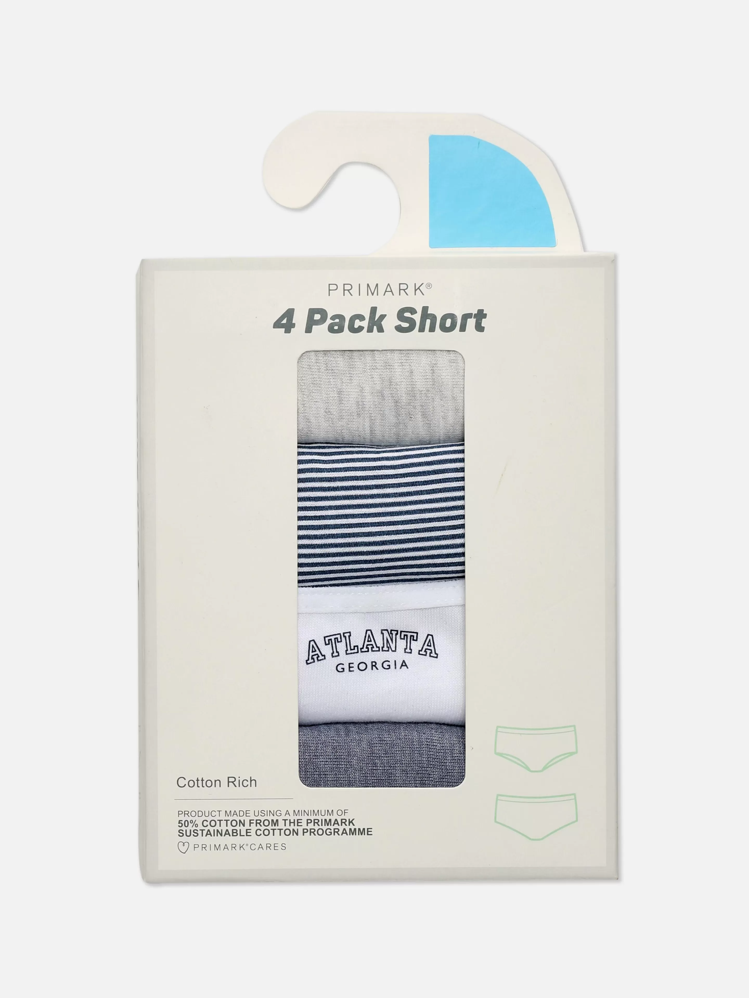Primark Slips | Verschiedene Shorts Für Jeden Tag, 4er-Pack Hellblau