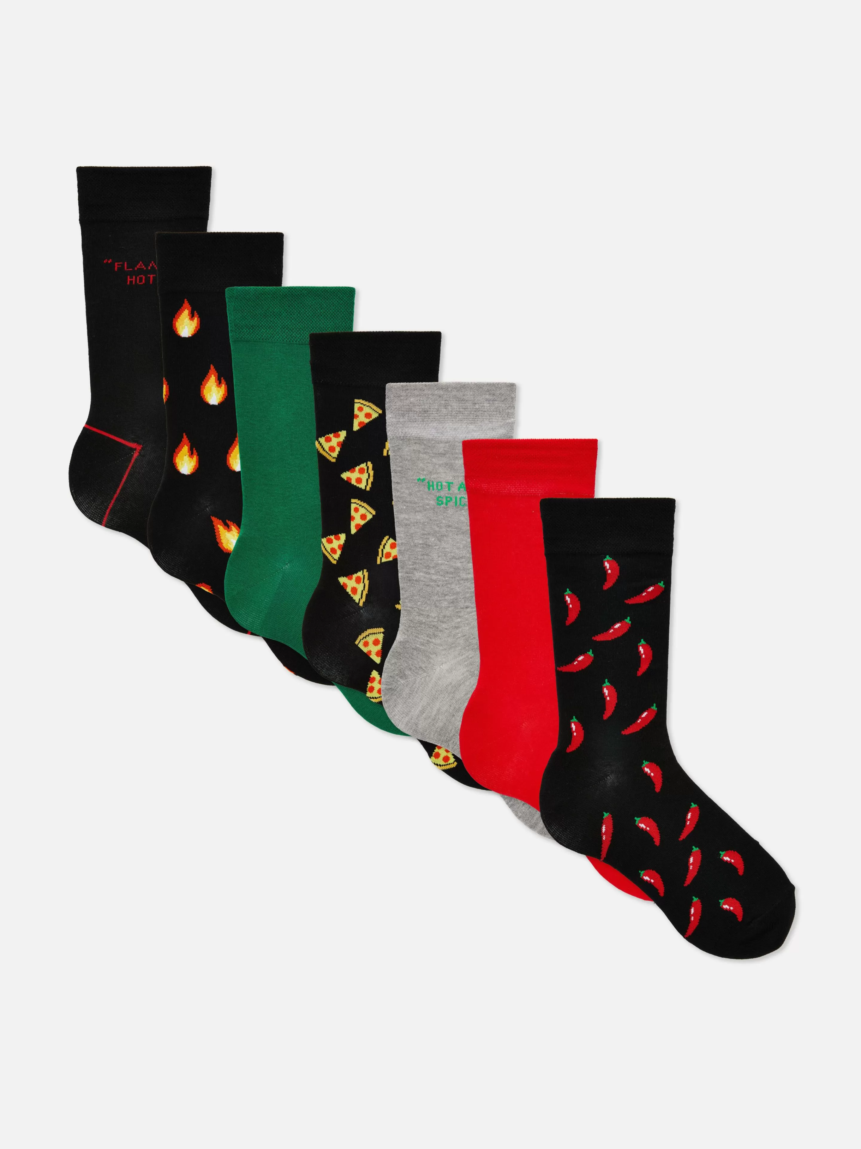 Primark Socken | Verschiedene Socken, 7er-Pack Multi