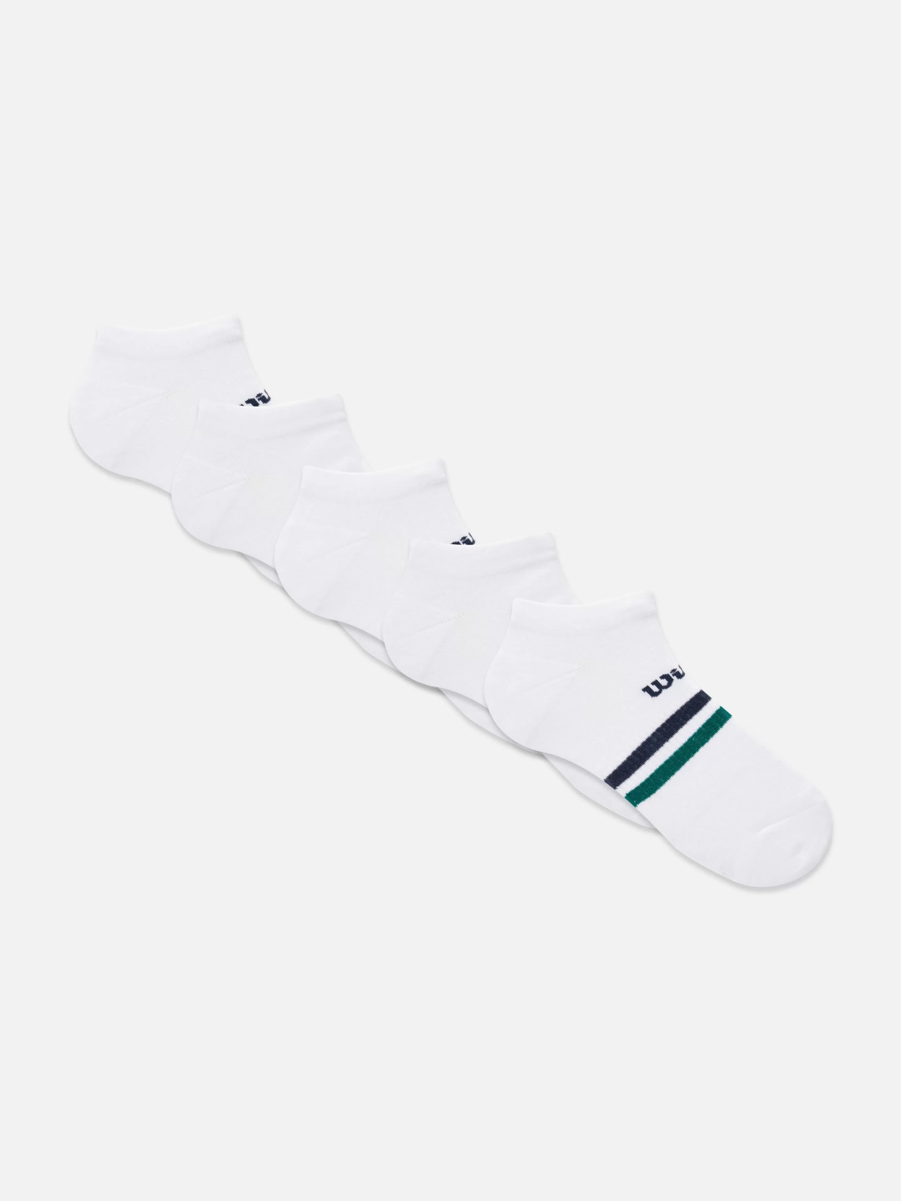 Primark Socken | Sportbekleidung | „Wilson“ Sneakersocken, 5er-Pack Weiß