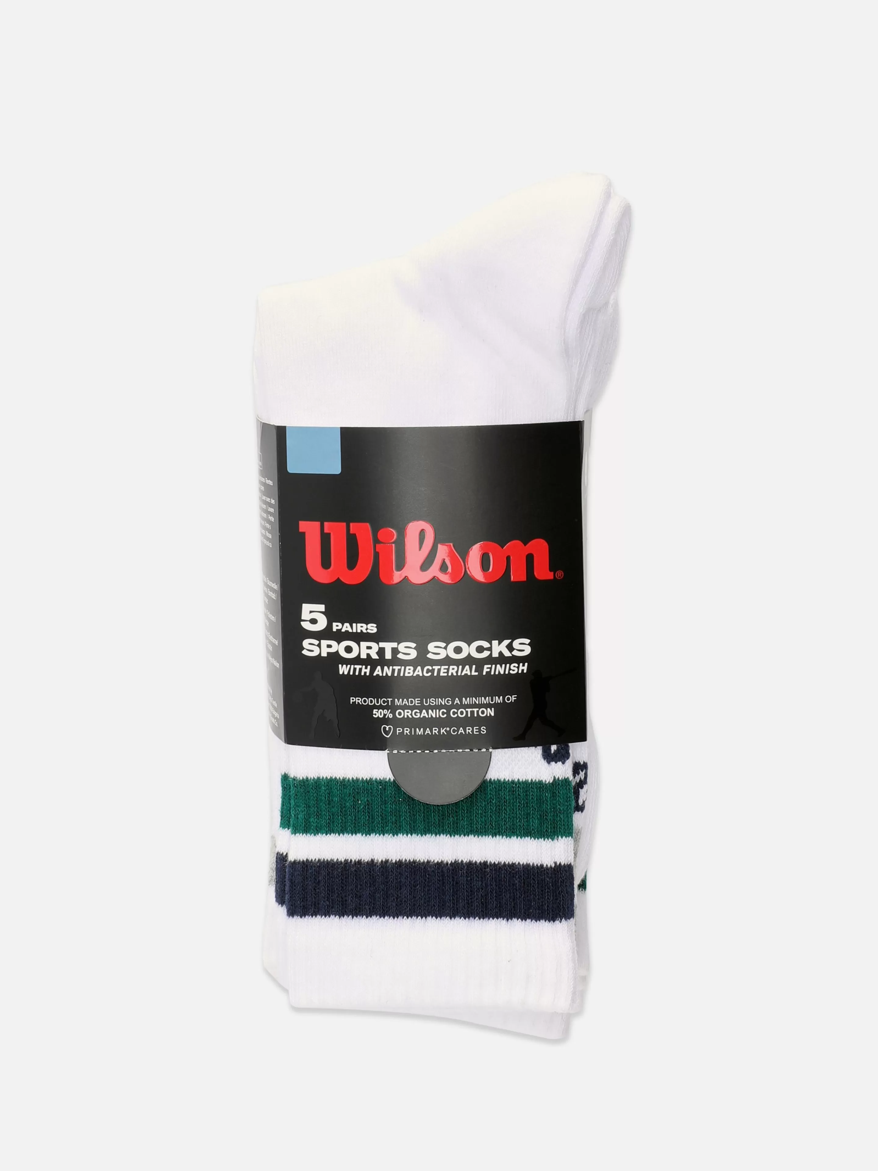 Primark Socken | „Wilson“ Sportsocken, 5er-Pack Weiß