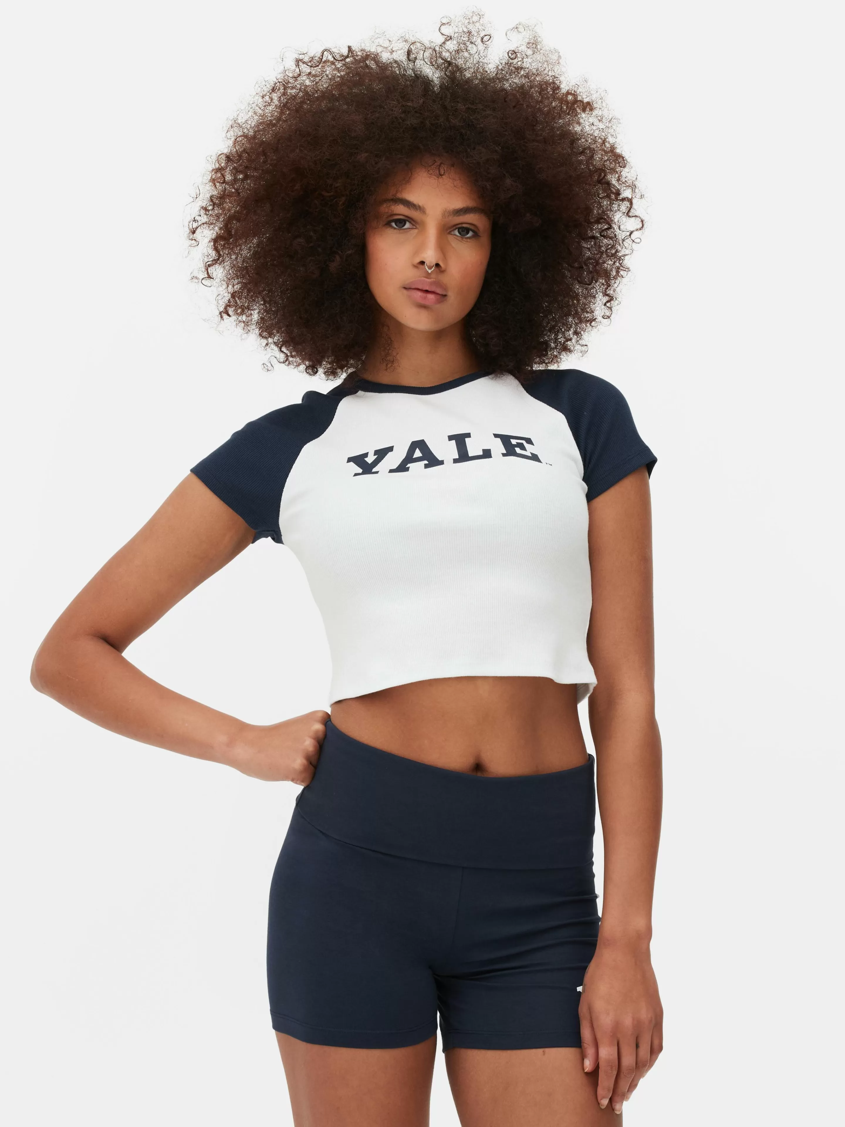 Primark Tops Und T-Shirts | „Yale“ Baby-T-Shirt Elfenbeinfarben